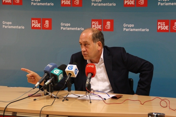 O portavoz parlamentario do PSdeG, Xoaquín Fernández Leiceaga 