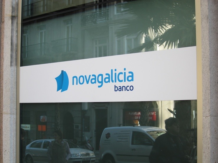 Oficina Co Logo De Novagalicia Banco. EUROPA PRESS - Archivo 
