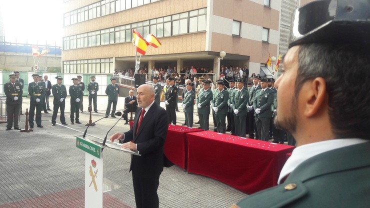 El delegado del Gobierno, Javier Losada, en los actos del Día del Pilar. DELEGACIÓN DEL GOBIERNO 