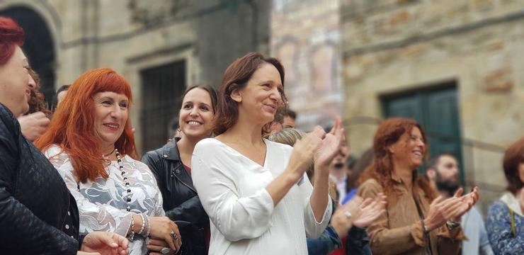 Carolina Bescansa nun acto /Podemos