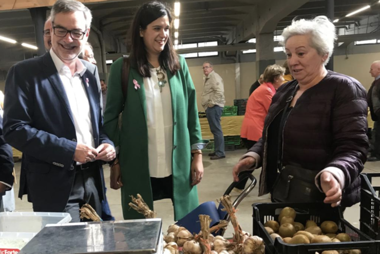 José Manuel Villegas e Olga Louzao, de Ciudadanos, en Lugo 