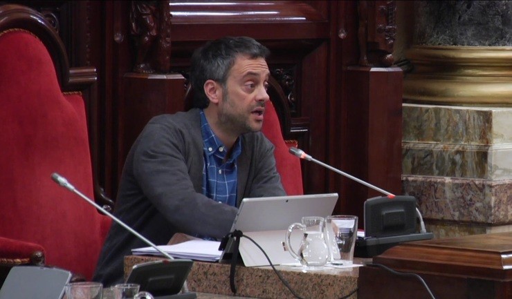 Xulio Ferreiro no pleno municipal. CONCELLO DA CORUÑA - Arquivo