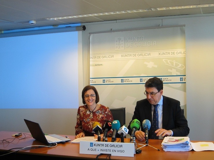 Teresa Gutiérrez e López-Chaves en Vigo. / Europa Press
