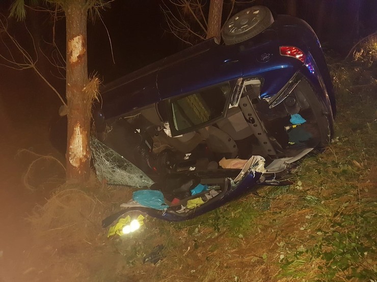 Accidente rexistrado en Boqueixón (A Coruña). GUARDIA CIVIL 