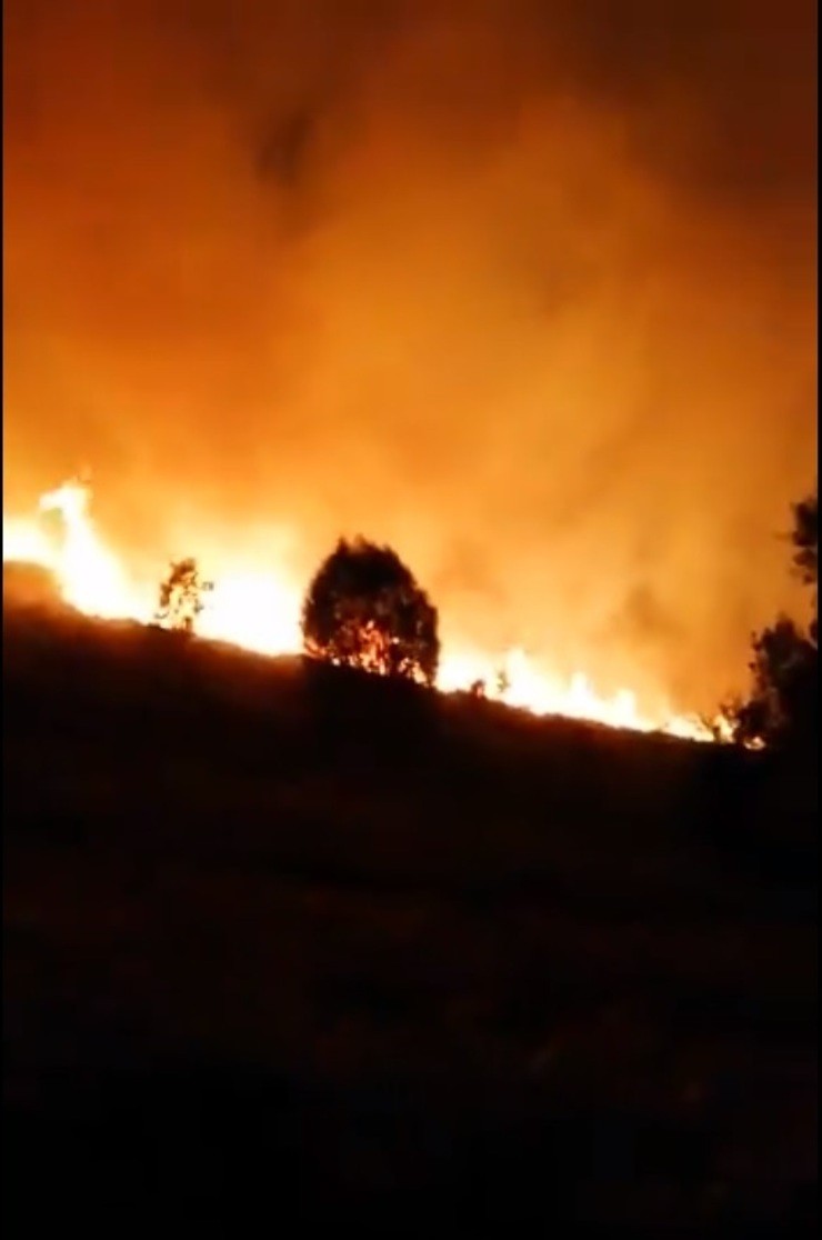 Un incendio en Ourense 