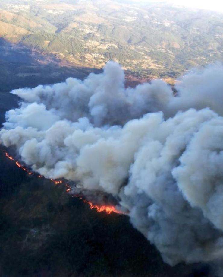 Incendio en Mondariz 
