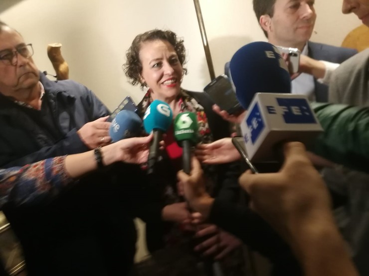 Magdalena Valerio, ministra de Traballo, en Santiago de Compostela 