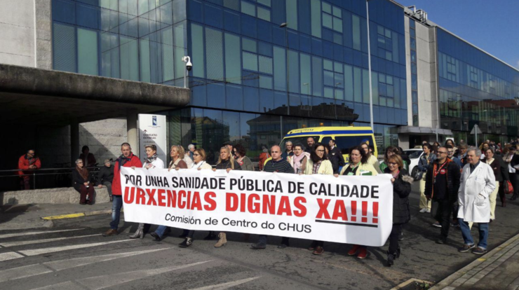 Folga no Servizo de Urxencias do Hospital Clínico de Santiago 