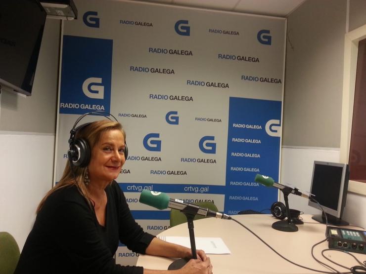 A presidenta da Deputación de Pontevedra, Carmela Silva, na Radio Galega. RADIO GALEGA 