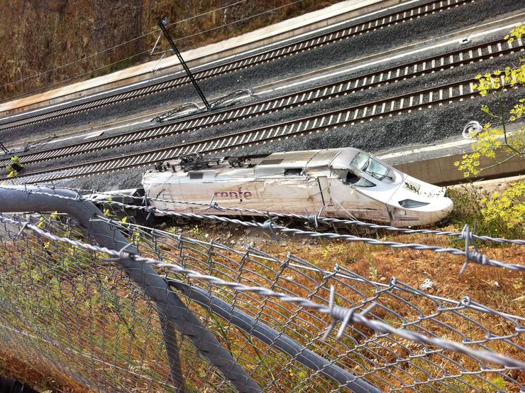 Accidente de tren Alvia en Angrois (Santiago de Compostela). Europa Press - Archivo 