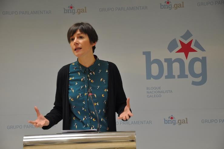 A líder do BNG, Ana Pontón, en rolda de prensa. BNG - Archivo