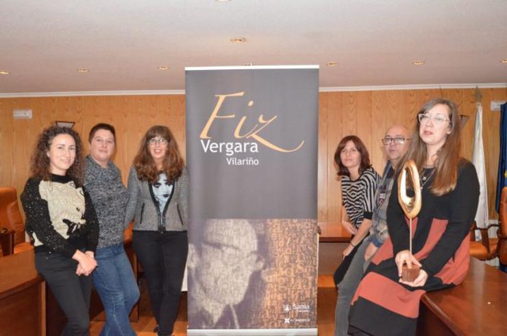 Entrega do Fiz Vergara 2018 con María Casar (terceira pola esquerda) / A.C. Ergueitas