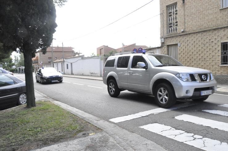 Varios vehículos trasladaron e escoltaron a Silva Sande até o IMLA. EUROPA PRESS - Archivo 
