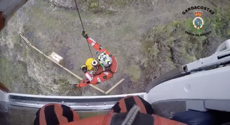 Rescate en helicóptero