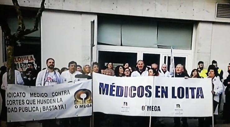 Protestas de médicos de Atención Primaria en Vigo.