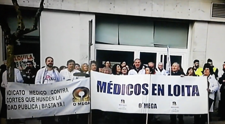 Protestas de médicos de Atención Primaria en Vigo 