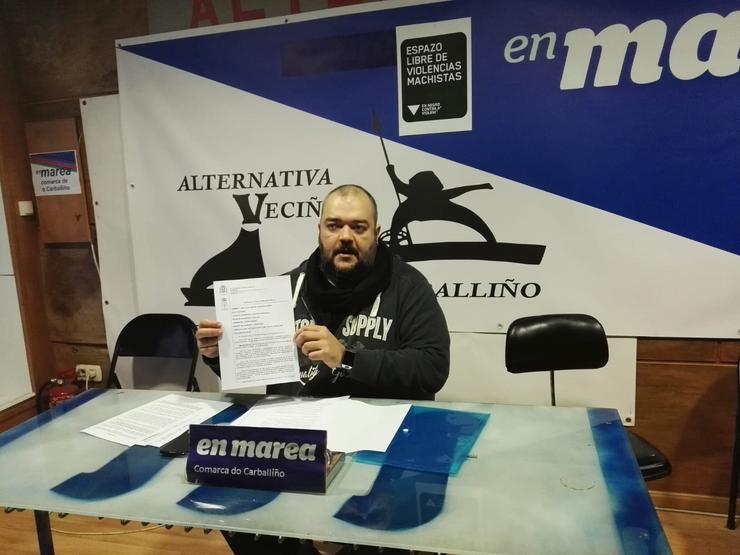 Manuel Nogueira, membro crítico da Comisión de Garantías. EN MAREA CARBALLIÑO 