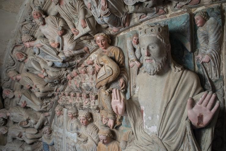 Pórtico da Gloria da Catedral de Santiago restaurado. FUNDACIÓN CATEDRAL - Arquivo / Europa Press