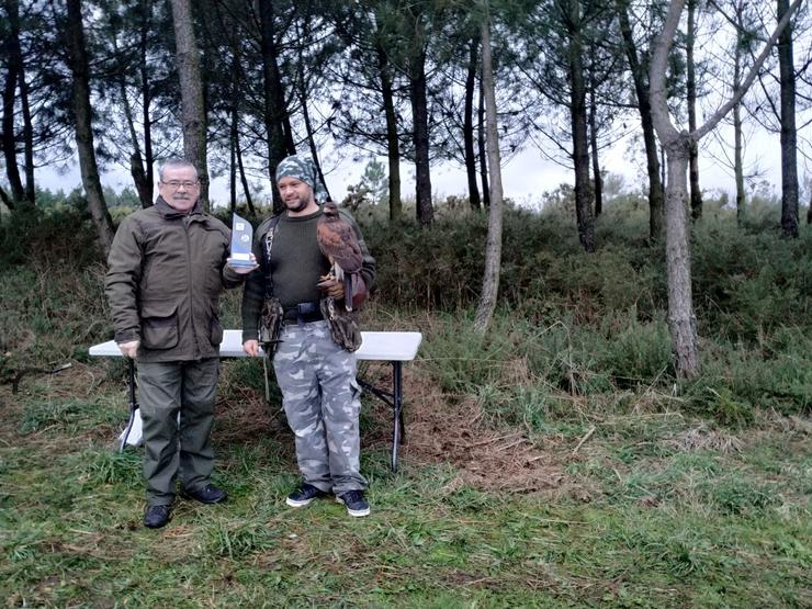 Campionata de caza de cetrería celebrado en Lalín 