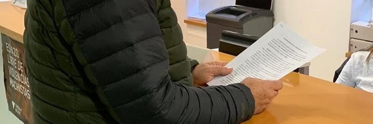 Entrega de escritos no rexistro 