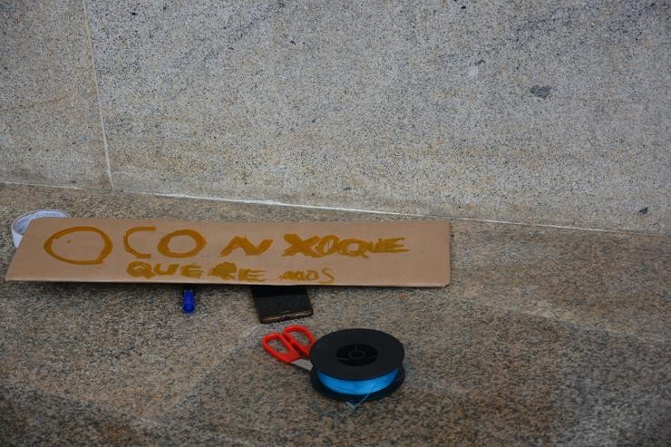 'O Conxo que queremos', di este cartel visto na Festa do Banquete de Conxo deste ano 