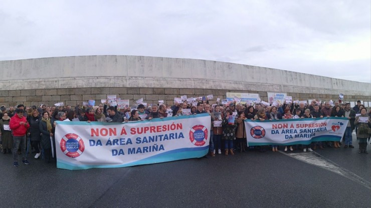 Manifestación convocada pola Plataforma Sanitaria da Mariña