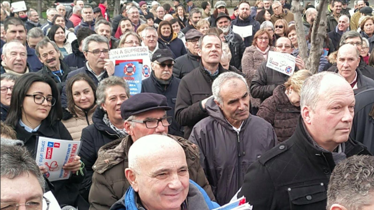 Concentración contra a supresión da área sanitaria da Mariña.