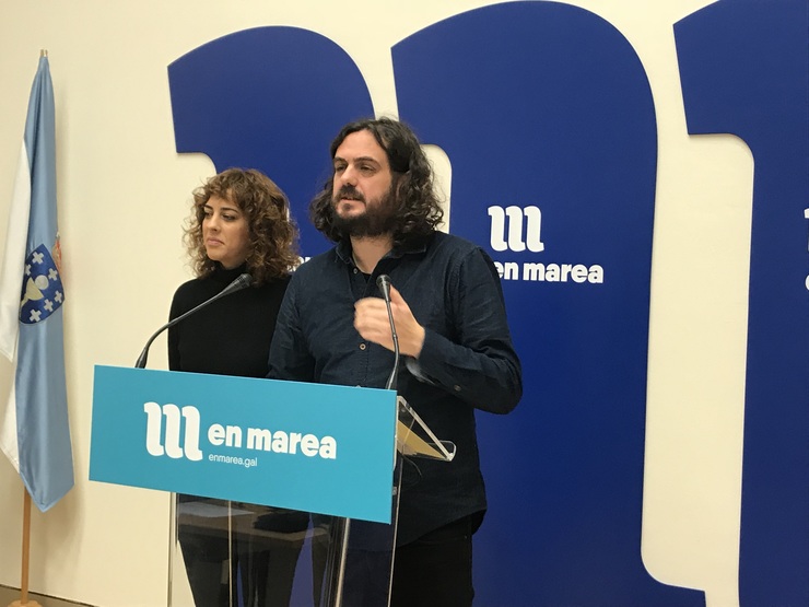 Antón Sánchez y Alexandra Fernández en rueda de prensa 