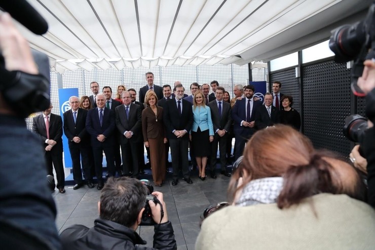 Rajoy reúnese cos presidentes rexionais do PP en Xénova 