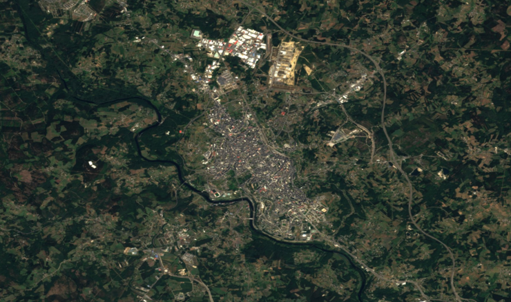 Imaxe de satélite de Lugo 