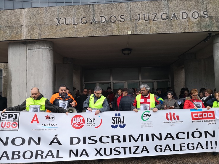 Manifestación da xustiza galega en Santiago