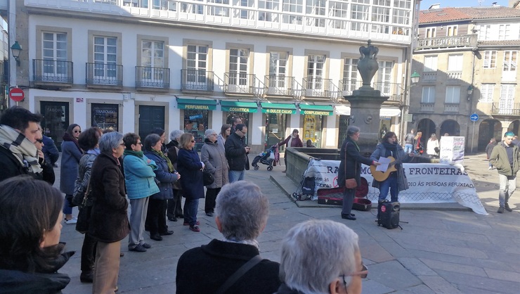 Manifestación da Rede Galega de Apoio ás Persoas Refuxiadas 
