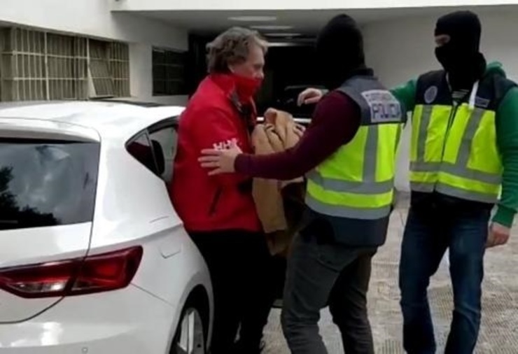 Momento da detención de Sito Miñanco na operación Mito / Europa Press