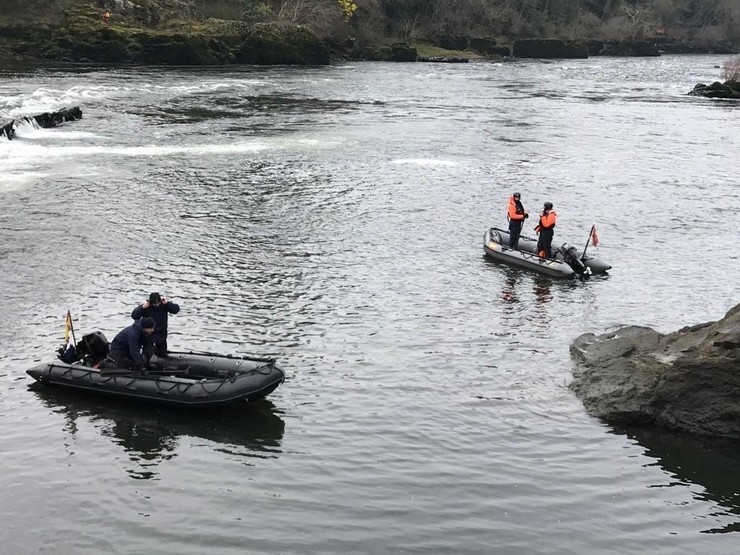 Búsqueda dun pescador portugués que desaparecera no Río Miño