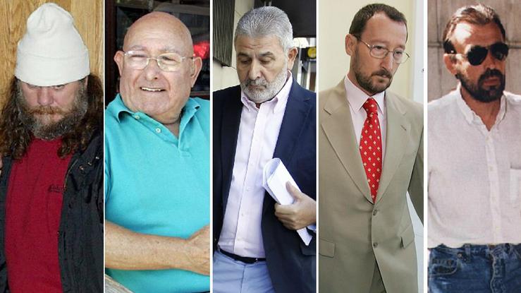 Grandes narcos de Galicia: Sito Miñanco, Manuel Charlín, Laureano Oubiña, Marcial Dorado e Pelopincho