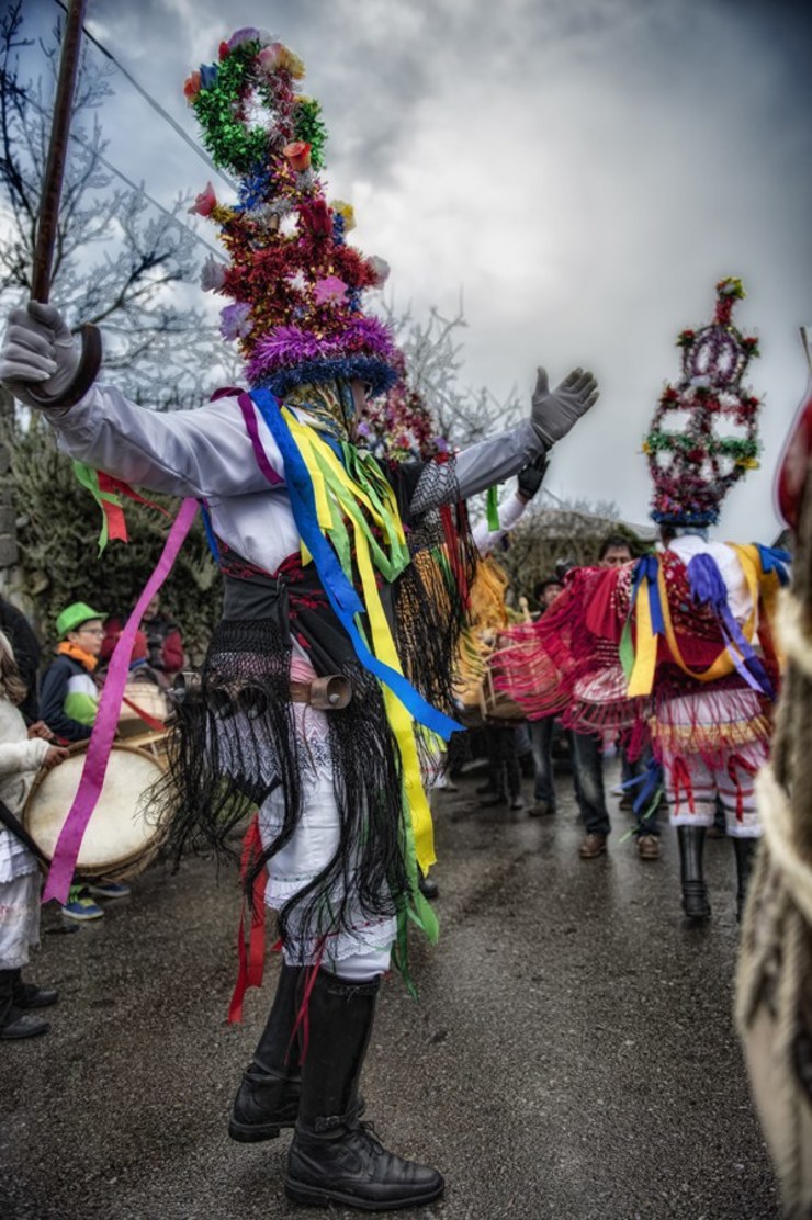 A danza da mázcara. Foto: Emilio Romanos