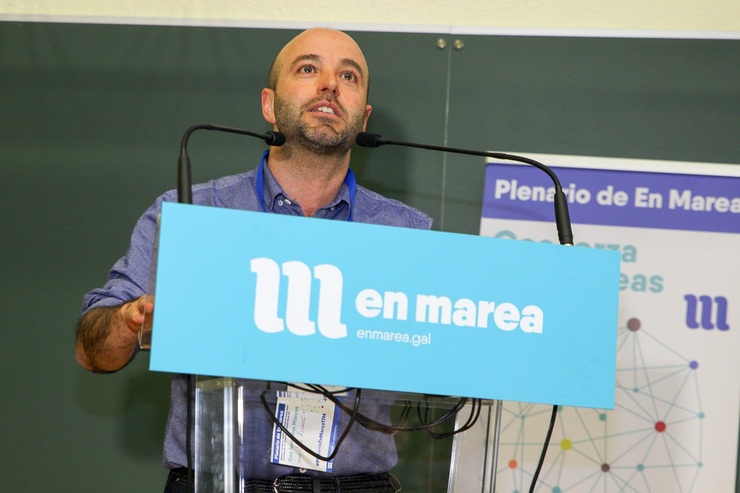 Luís Villares no plenario de En Marea do 17 de marzo 