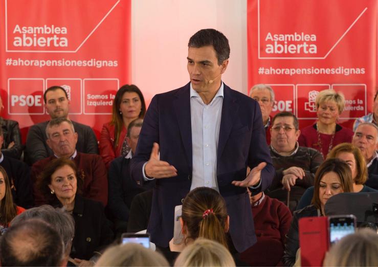 El secretario general del PSOE, Pedro Sánchez, en Córdoba