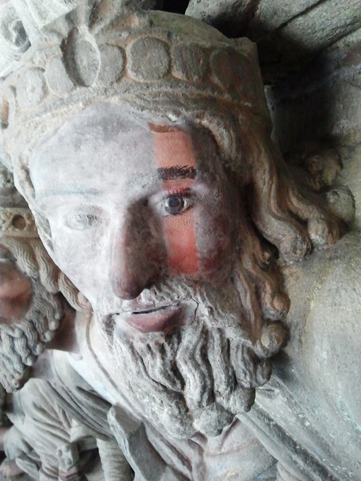 Detalle del Pórtico de la Gloria 