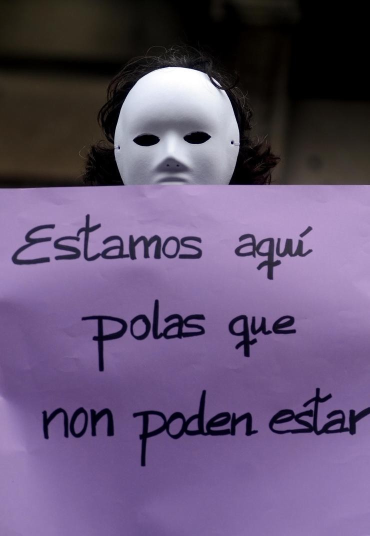 Manifestación en Vigo pola igualdade, previa á folga feminista do 8 de marzo de 2018 / Miguel Núñez.
