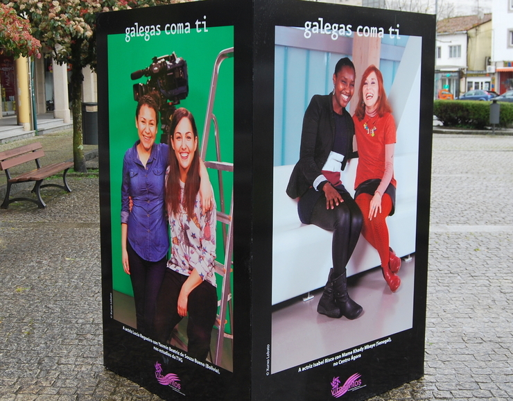 Campaña 'Galegas coma ti', contra o racismo, organizada pola ONG Viraventos 