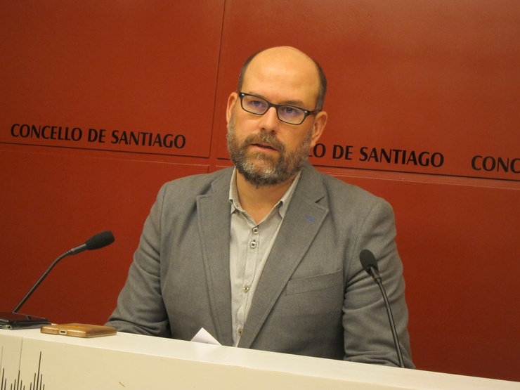 O alcalde de Santiago, Martiño Noriega 