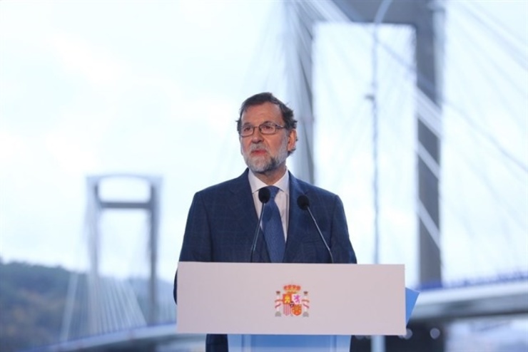 Rajoy, en la inauguración de Rande en diciembre