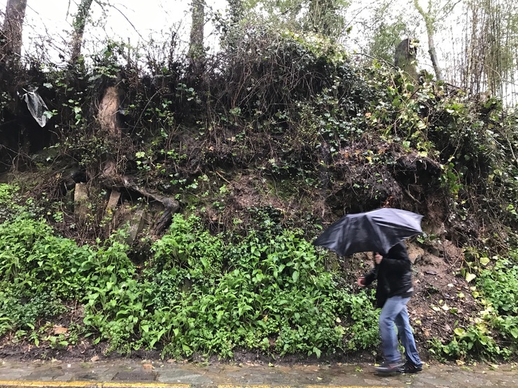 Un dos cen primeiros días do ano con choiva en Santiago de Compostela 