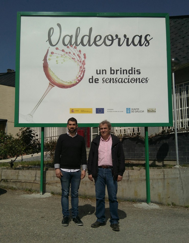 García Pando e Marcos Prada diante do CRDO Valdeorras.