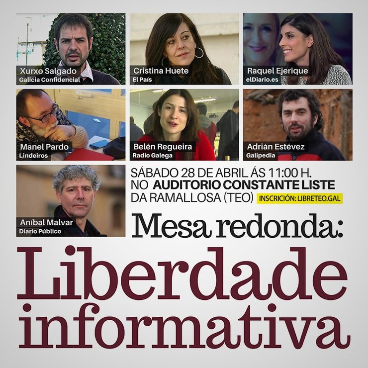 Xornadas sobre liberdade informativa no LibreTeo, coa participación do director do GC, Xurxo Salgado / Teo