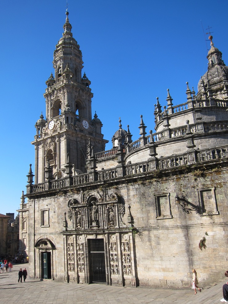 Catedral de Santiago de Compostela, desde a Praza dá Quintana 