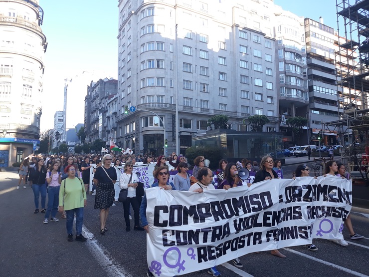 Foto Manifestación Feminista Vigo 