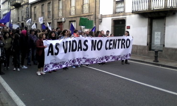 Marcha Feminista 1 Maio Compostela