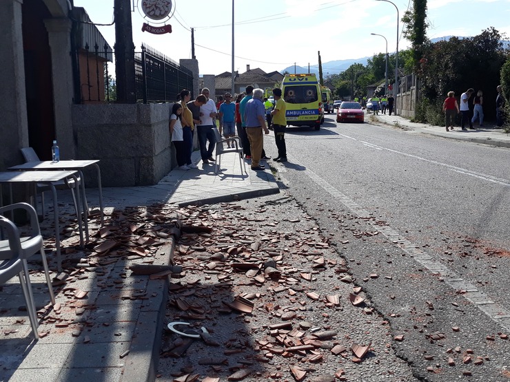 Efectos da explosión en Tui (Pontevedra) 